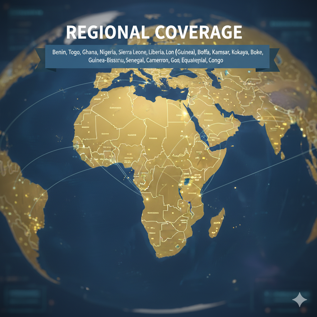 West & Central Africa coverage map